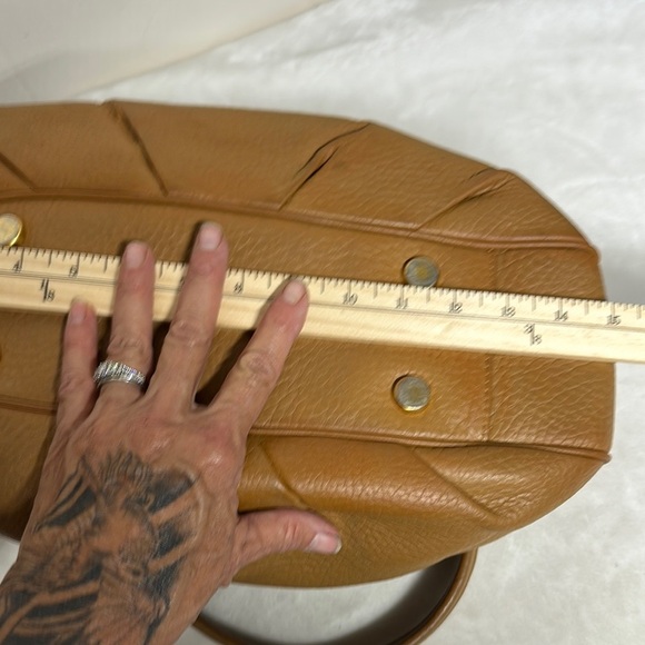 Maxx New York Tan Hobo Shoulder Bag with Gold Hardware - Picture 12 of 14